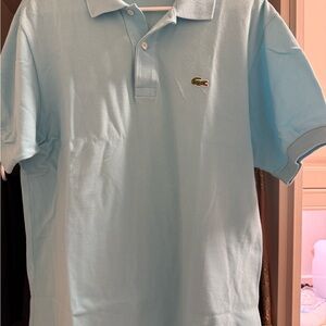 Lacoste Men's Sky Blue Polo Shirt size 5. Pre owned.